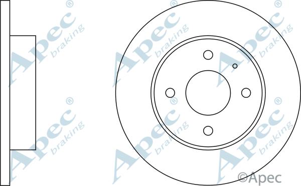 APEC DSK147 - Спирачен диск vvparts.bg