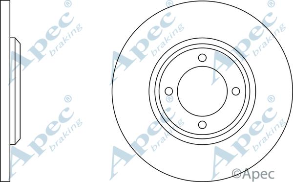 APEC DSK158 - Спирачен диск vvparts.bg