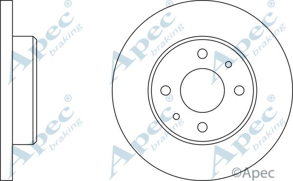 APEC DSK153 - Спирачен диск vvparts.bg