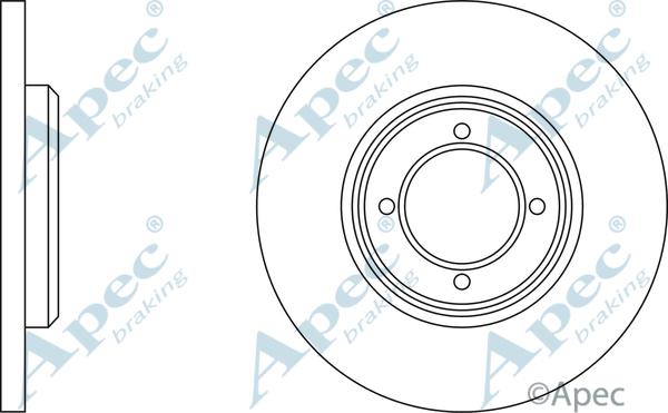 APEC DSK152 - Спирачен диск vvparts.bg