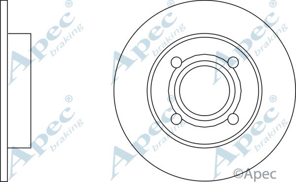 APEC DSK106 - Спирачен диск vvparts.bg