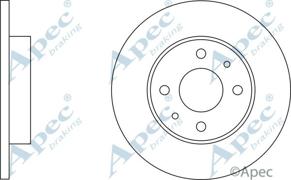 APEC DSK103 - Спирачен диск vvparts.bg