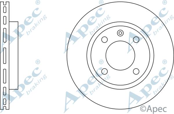 APEC DSK116 - Спирачен диск vvparts.bg