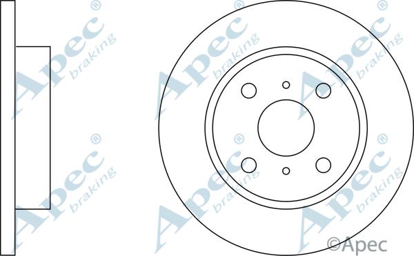 APEC DSK118 - Спирачен диск vvparts.bg