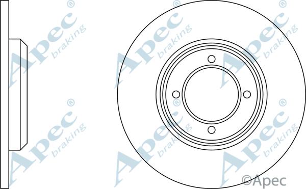 APEC DSK185 - Спирачен диск vvparts.bg