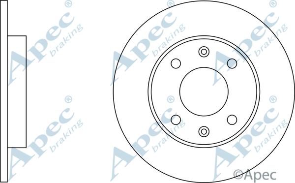 APEC DSK182 - Спирачен диск vvparts.bg