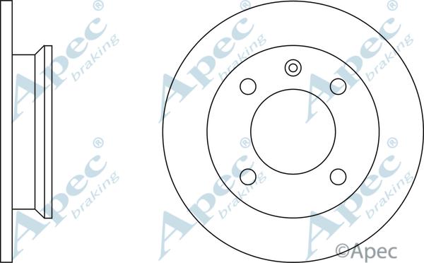 APEC DSK133 - Спирачен диск vvparts.bg