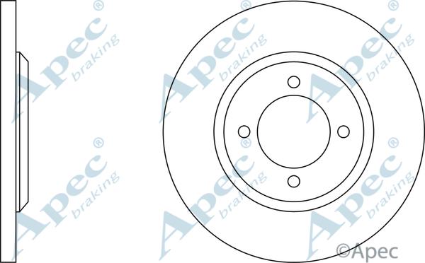 APEC DSK120 - Спирачен диск vvparts.bg