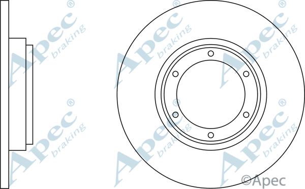 APEC DSK128 - Спирачен диск vvparts.bg