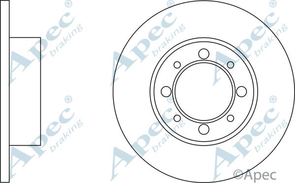 APEC DSK178 - Спирачен диск vvparts.bg