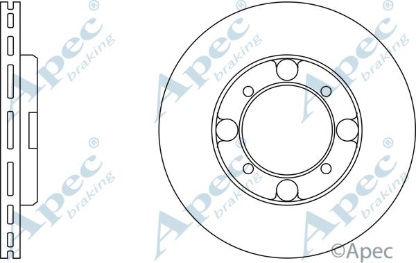 APEC DSK172 - Спирачен диск vvparts.bg