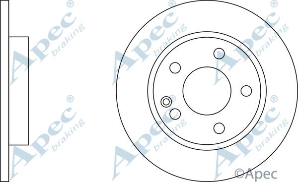 APEC DSK800 - Спирачен диск vvparts.bg