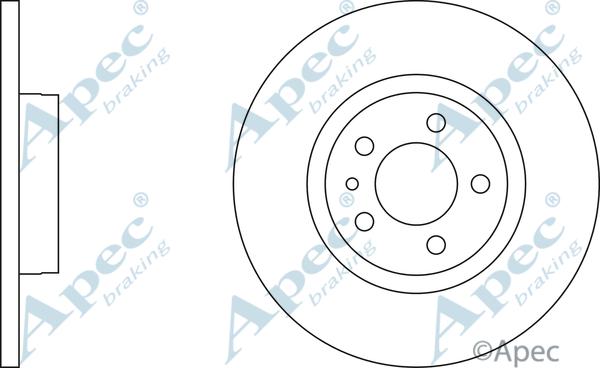 APEC DSK802 - Спирачен диск vvparts.bg