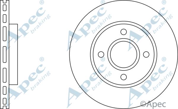 APEC DSK815 - Спирачен диск vvparts.bg