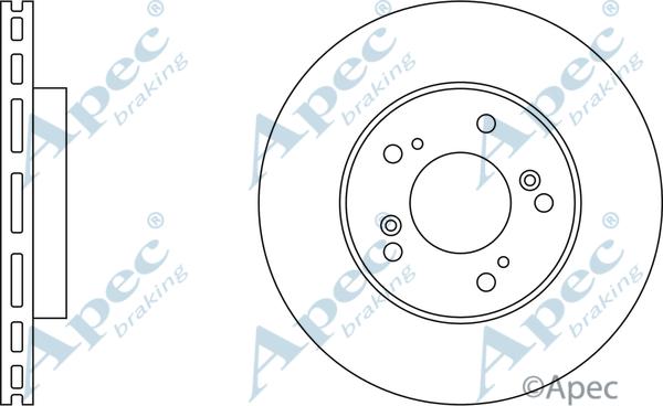 APEC DSK810 - Спирачен диск vvparts.bg