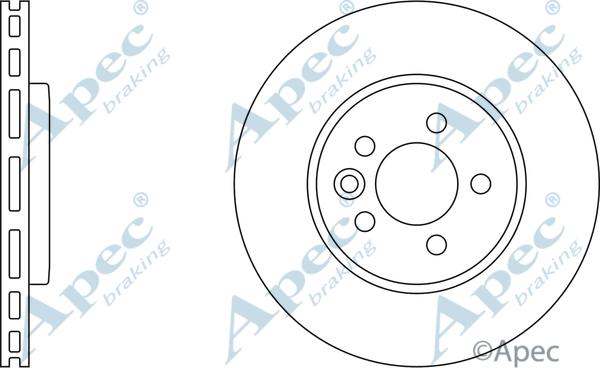 APEC DSK835 - Спирачен диск vvparts.bg