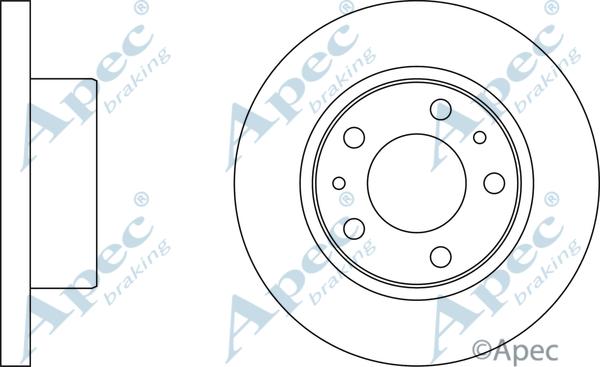 APEC DSK823 - Спирачен диск vvparts.bg