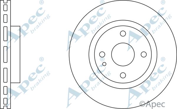 APEC DSK827 - Спирачен диск vvparts.bg