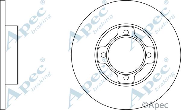 APEC DSK340 - Спирачен диск vvparts.bg