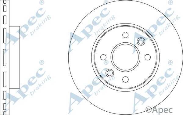 APEC DSK3424 - Спирачен диск vvparts.bg
