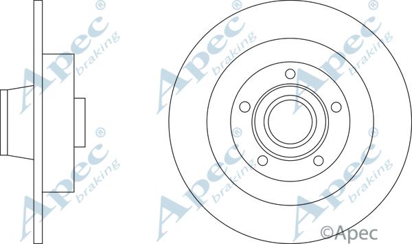 APEC DSK3426 - Спирачен диск vvparts.bg