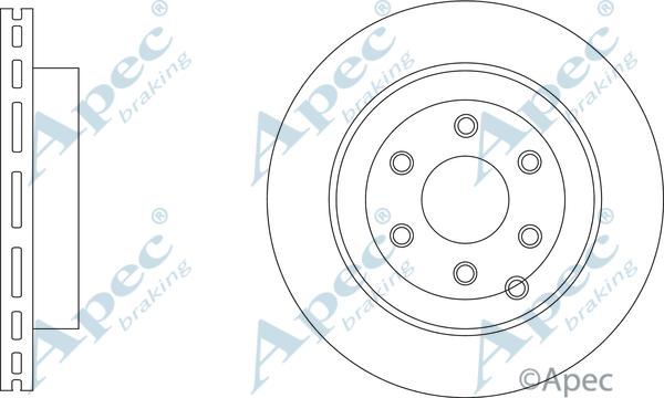 APEC DSK3423 - Спирачен диск vvparts.bg