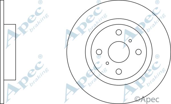 APEC DSK342 - Спирачен диск vvparts.bg