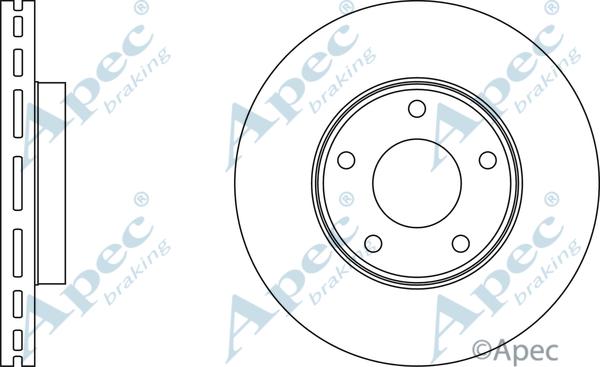 APEC DSK356 - Спирачен диск vvparts.bg