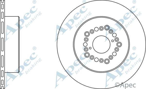 APEC DSK362 - Спирачен диск vvparts.bg