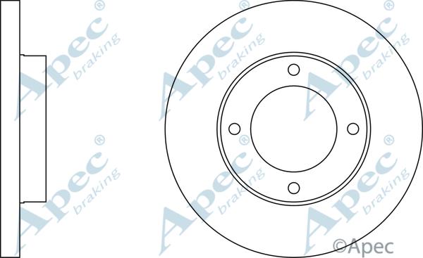 APEC DSK305 - Спирачен диск vvparts.bg