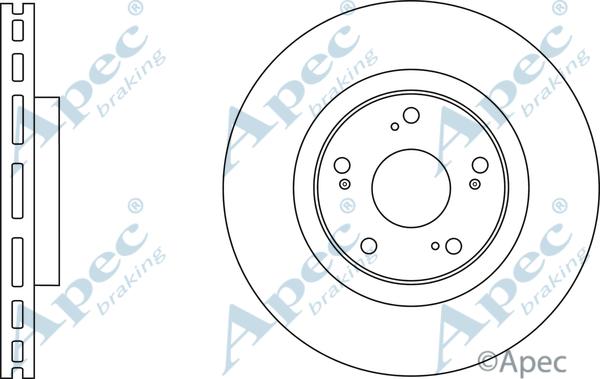 APEC DSK3004 - Спирачен диск vvparts.bg