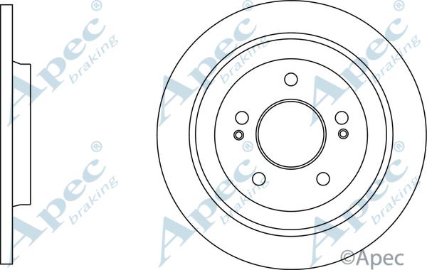 APEC DSK3016 - Спирачен диск vvparts.bg