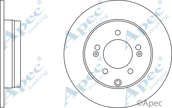 APEC DSK3017 - Спирачен диск vvparts.bg