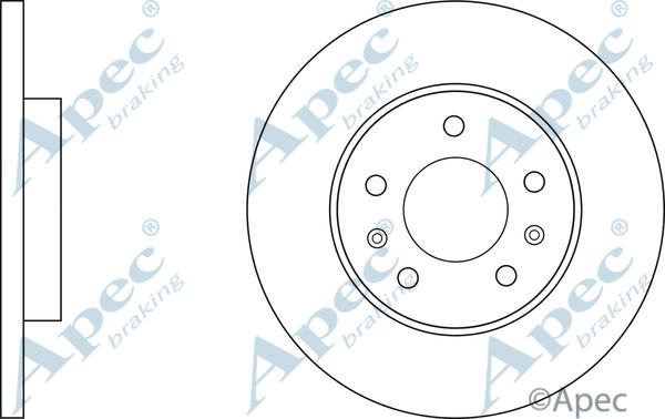 APEC DSK3089 - Спирачен диск vvparts.bg