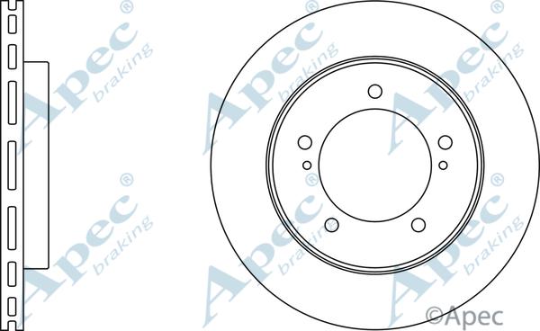 APEC DSK308 - Спирачен диск vvparts.bg