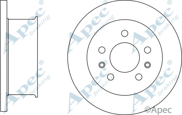 APEC DSK3036 - Спирачен диск vvparts.bg