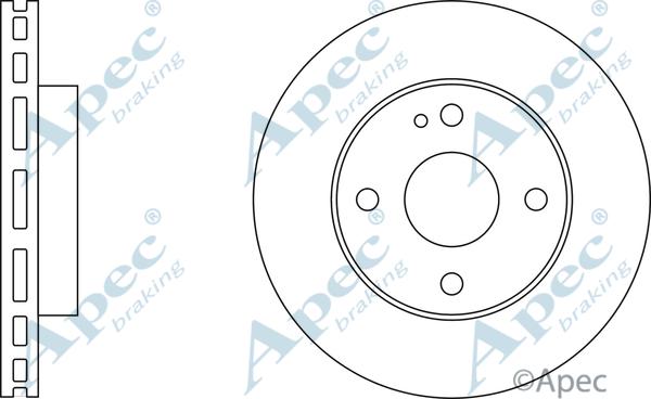 APEC DSK303 - Спирачен диск vvparts.bg