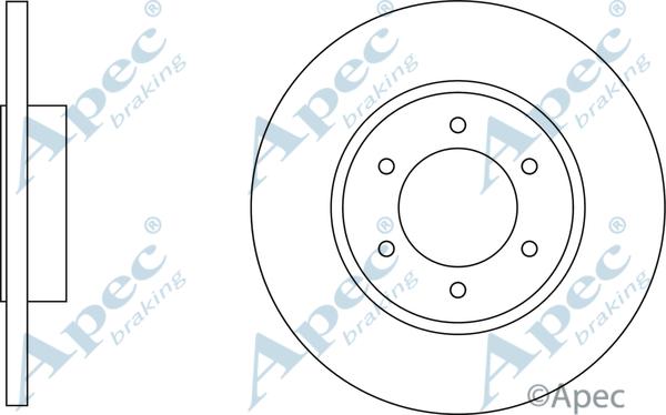 APEC DSK3075 - Спирачен диск vvparts.bg