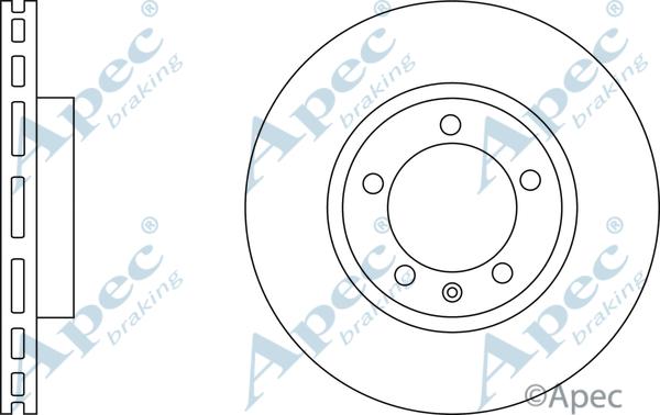 APEC DSK3073 - Спирачен диск vvparts.bg