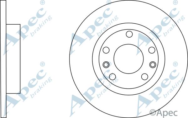 APEC DSK3142 - Спирачен диск vvparts.bg