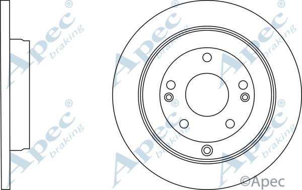 APEC DSK3159 - Спирачен диск vvparts.bg