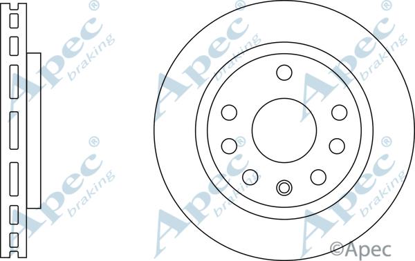 APEC DSK3157 - Спирачен диск vvparts.bg