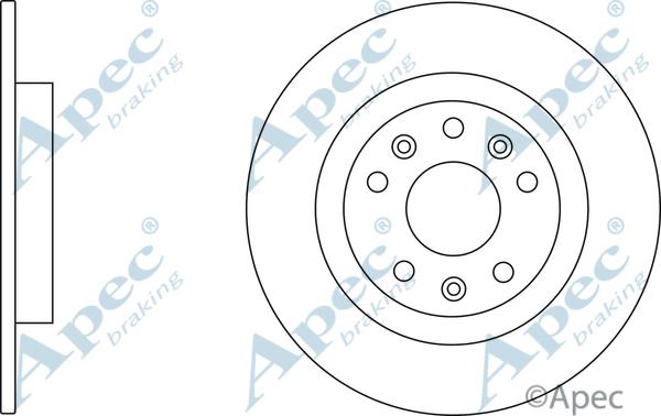 APEC DSK3131 - Спирачен диск vvparts.bg