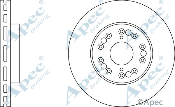 APEC DSK313 - Спирачен диск vvparts.bg