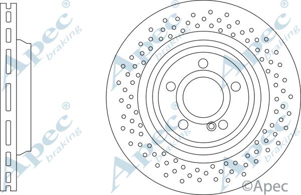 APEC DSK3344 - Спирачен диск vvparts.bg