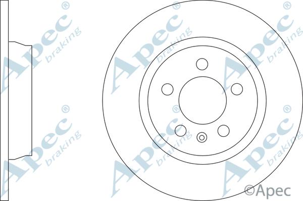 APEC DSK3340 - Спирачен диск vvparts.bg