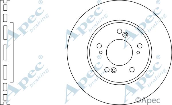 APEC DSK334 - Спирачен диск vvparts.bg