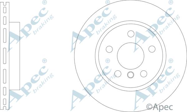 APEC DSK3308 - Спирачен диск vvparts.bg