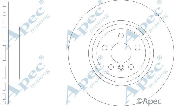 APEC DSK3319B - Спирачен диск vvparts.bg