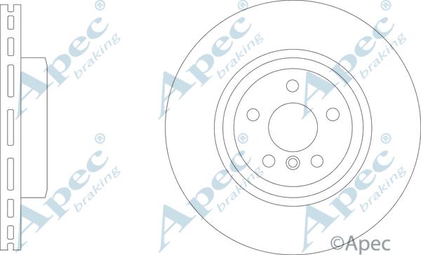 APEC DSK3319 - Спирачен диск vvparts.bg